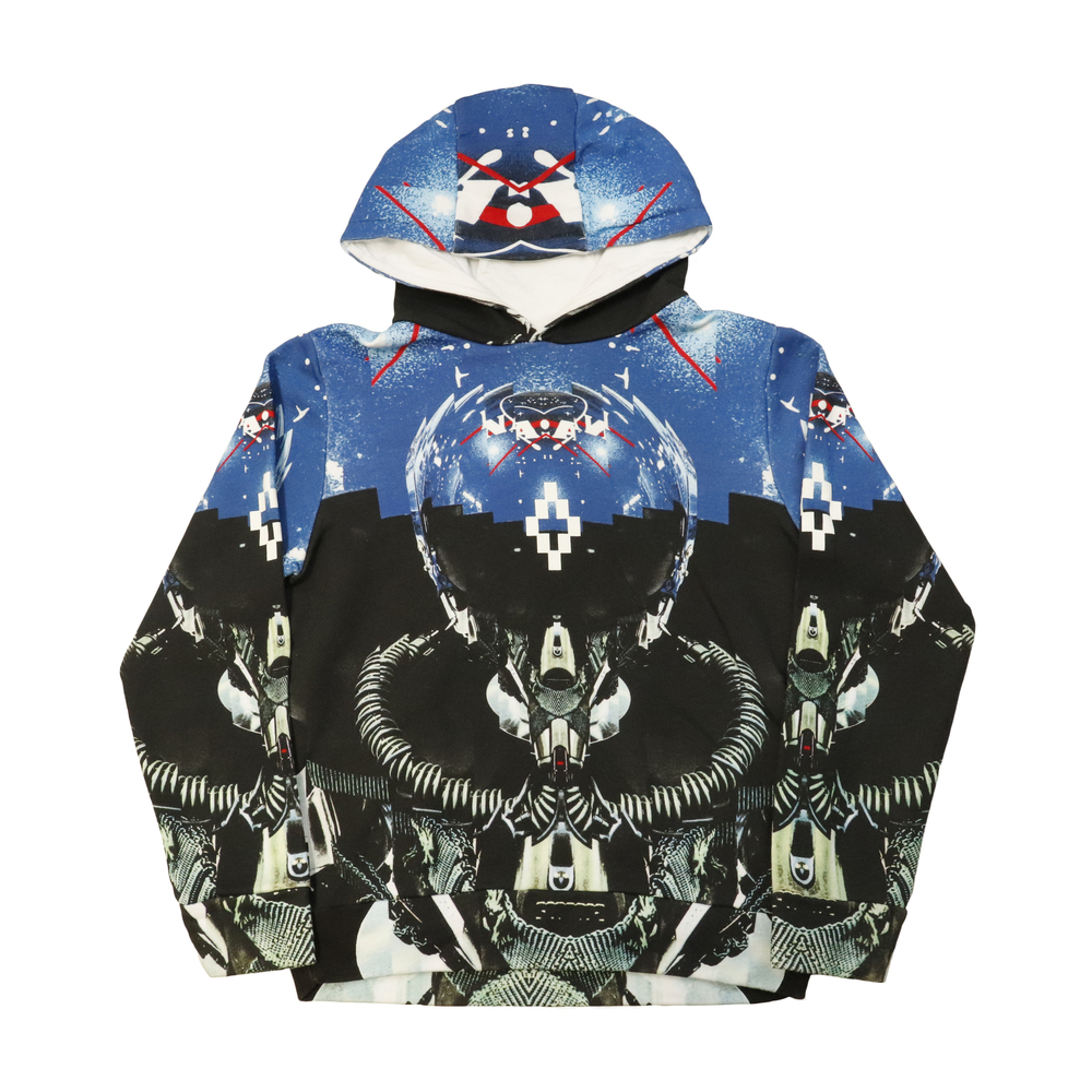 Vintage Marcelo Burlon Astronaut Graphic Kids Hoodie Size N/A